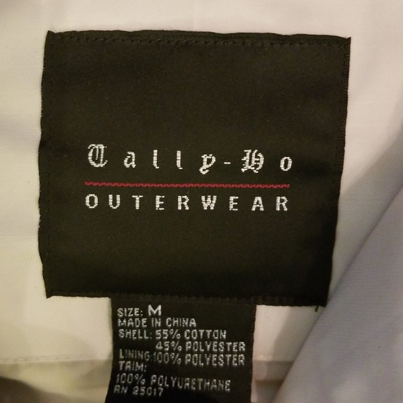 Ladies Tally-Ho Off White Lined Coat Size M - Picture 6 of 8